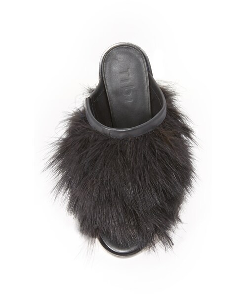 tibi（ティビ）の「Tibi Bee Feathered Mules（サンダル・レディース・Black・35/36/36.5/37/37.5/38/38.5/39）」の2枚目の写真