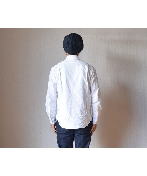 MANUAL ALPHABET（マニュアル アルファベット）の「【完売御礼】MANUAL ALPHABET  OXFORD CLASSIC FIT SHIRT マニュアルアルファベット オックスフォード クラシカルフィットシャツ ホワイト（シャツ/ブラウス・メンズ・その他）」の3枚目の写真