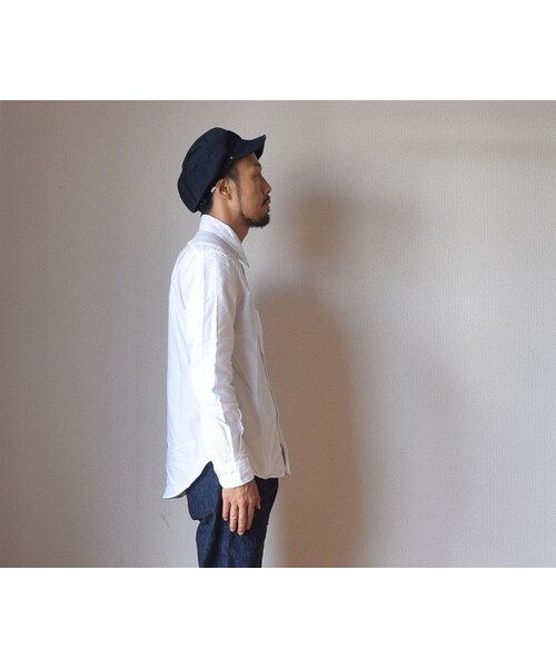 MANUAL ALPHABET（マニュアル アルファベット）の「【完売御礼】MANUAL ALPHABET  OXFORD CLASSIC FIT SHIRT マニュアルアルファベット オックスフォード クラシカルフィットシャツ ホワイト（シャツ/ブラウス・メンズ・その他）」の2枚目の写真