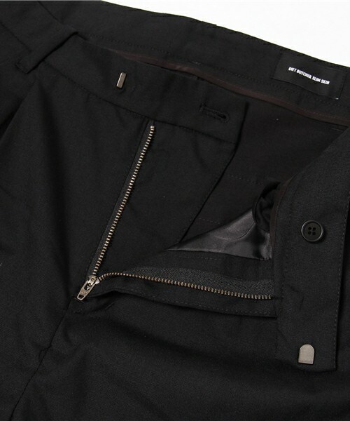 DIET BUTCHER（ダイエットブッチャー）の「DIET BUTCHER SLIM SKIN 2タックウールストレッチパンツ（その他パンツ・メンズ・ブラック・1/2）」の8枚目の写真