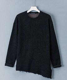 DIET BUTCHER | DIET BUTCHER SLIM SKIN アシンメトリーニット(Tシャツ/カットソー)