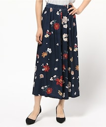 actuel | FLOWERワイドパンツ(その他パンツ)