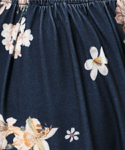 actuel(アクチュエル)の「FLOWERワイドパンツ(その他パンツ・レディース・ネイビー・FREE)」の8枚目の写真