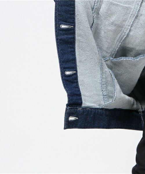 archives（アルシーヴ）の「BIG　Gジャン（デニムジャケット・レディース・ネイビー/ロイヤルブルー・MEDIUM）」の11枚目の写真