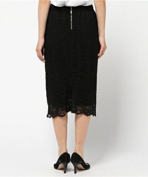 archives（アルシーヴ）の「スカラレースタイトスカート（スカート・レディース・オフホワイト/ブラック/ベージュ・MEDIUM）」の6枚目の写真