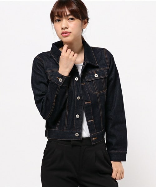 archives（アルシーヴ）の「Gジャン（デニムジャケット・レディース・ブルー/ネイビー/ロイヤルブルー・MEDIUM）」の2枚目の写真