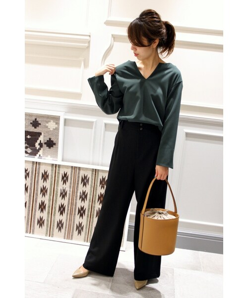 plage（プラージュ）の「Plage round BAG◆（バッグ・キャメル/グリーン/ブルー/レッド・フリー）」の5枚目の写真