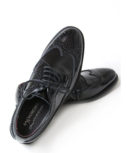 JACKROSE（ジャックローズ）の「×Luv maison レザーウイングチップシューズ（シューズ・メンズ・ブラック・M/L）」の9枚目の写真