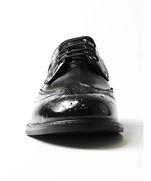 JACKROSE（ジャックローズ）の「×Luv maison レザーウイングチップシューズ（シューズ・メンズ・ブラック・M/L）」の2枚目の写真