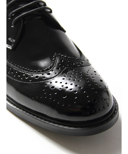 JACKROSE（ジャックローズ）の「×Luv maison レザーウイングチップシューズ（シューズ・メンズ・ブラック・M/L）」の6枚目の写真