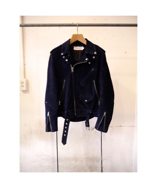 no brand（ノーブランド）の「JOHN MASON SMITH : Suede Riders Jacket