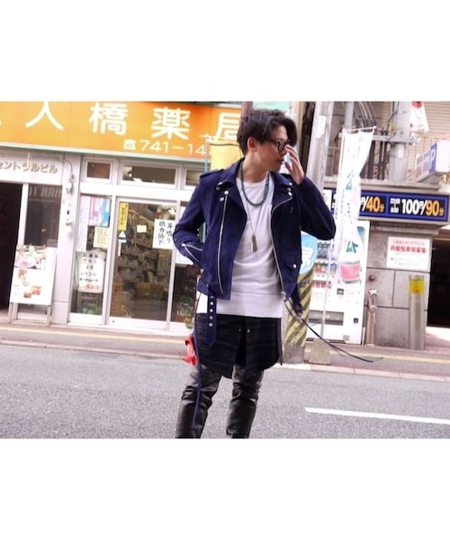 no brand（ノーブランド）の「JOHN MASON SMITH : Suede Riders Jacket