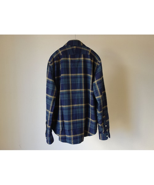 MANUAL ALPHABET（マニュアル アルファベット）の「【完売御礼】MANUAL ALPHABET マニュアルアルファベット CLASSIC FIT SHIRT 甘撚りビエラ クラシカルフィットシャツ NVY×BEG（シャツ/ブラウス・メンズ・その他）」の8枚目の写真