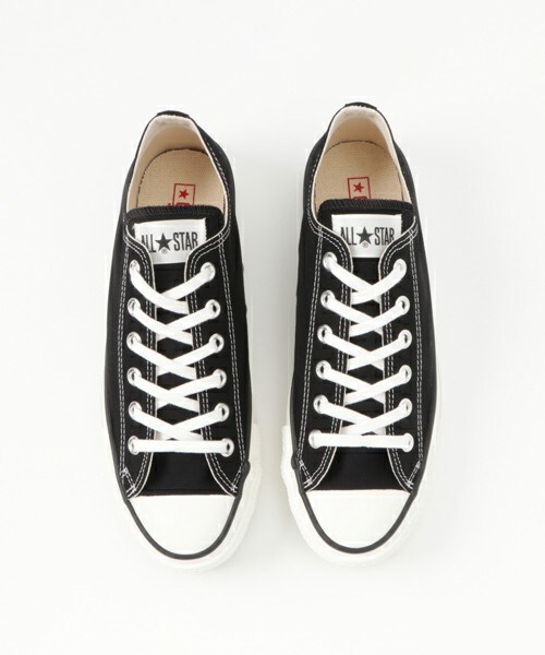 CONVERSE ALL STAR（コンバースオールスター）の「日本製 コンバース オールスター ローカット CONVERSE CANVAS ALL STAR J OX 32167431（スニーカー・メンズ・ブラック・26.5cm/27cm/27.5cm/28cm/29cm）」の5枚目の写真