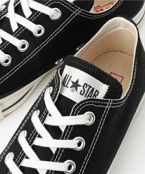 CONVERSE ALL STAR（コンバースオールスター）の「日本製 コンバース オールスター ローカット CONVERSE CANVAS ALL STAR J OX 32167431（スニーカー・メンズ・ブラック・26.5cm/27cm/27.5cm/28cm/29cm）」の7枚目の写真