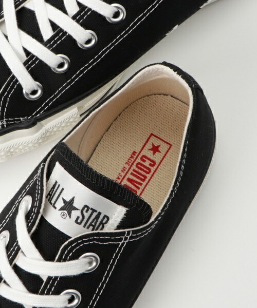 CONVERSE ALL STAR（コンバースオールスター）の「日本製 コンバース オールスター ローカット CONVERSE CANVAS ALL STAR J OX 32167431（スニーカー・メンズ・ブラック・26.5cm/27cm/27.5cm/28cm/29cm）」の8枚目の写真