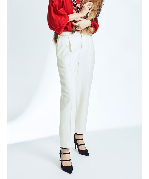 Ungrid（アングリッド）の「テーパードタックパンツ（パンツ・レディース・オフホワイト/グレー/ブラック/ミックス）」の5枚目の写真