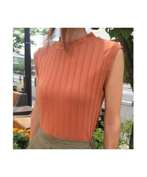 copine（コピン）の「☆再入荷☆大人気ワイドリブノースリーブ(4color)（ニット/セーター・レディース・その他）」の3枚目の写真