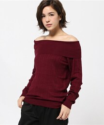 archives | 変形リブオフショルプルオーバー(ニット/セーター)