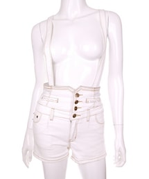 Bobon21 | ハイウエストデニムショーパン(デニムパンツ)