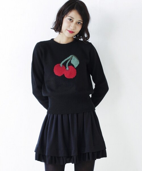 IRONY(アイロニー)の「フリルミニキュロット(パンツ・レディース・GREY/BLACK)」の5枚目の写真