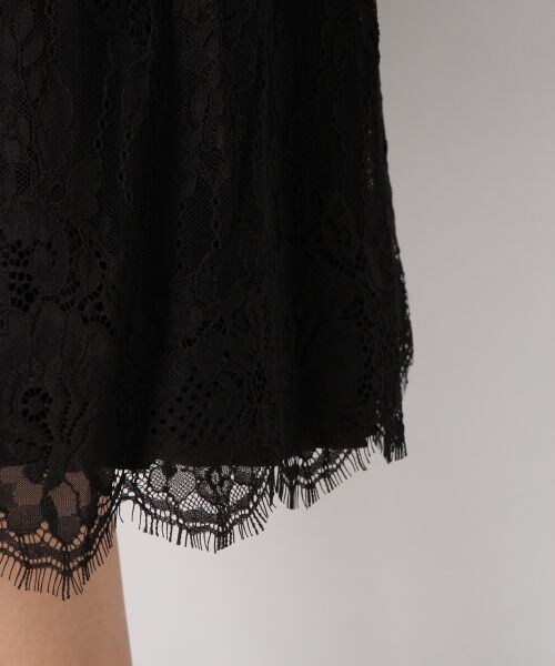 Heather(ヘザー)の「サテンプリーツレーススカート(スカート・ブラック/ピンク/グリーン系・FREE)」の12枚目の写真