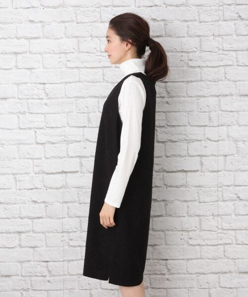 LEPSIM（レプシィム）の「ムジガラ カットジャンスカート（ワンピース/ドレス・ブラック/ストライプ/ネイビー・M/L）」の9枚目の写真