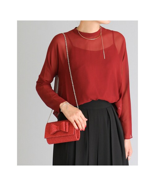 RODE SKO（ロデスコ）の「AUNE キラキラリボンプチバッグ（バッグ・レディース・RED/BLACK・-）」の5枚目の写真