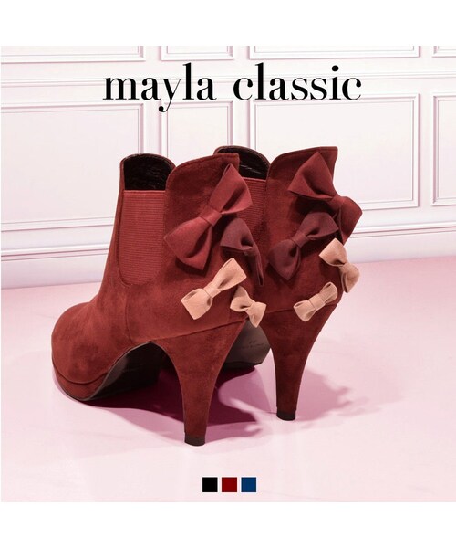Mayla Classic マイラクラシック の Mayla Classic パムレット 9cm ブーティ ブーティ Wear