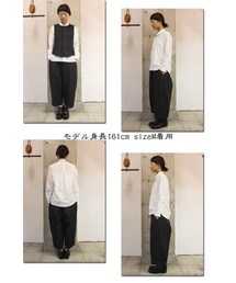 susuri バブパンツ 大人気 美品 susuri（ススリ）の「susuri ススリ パブパンツ #チャコール
