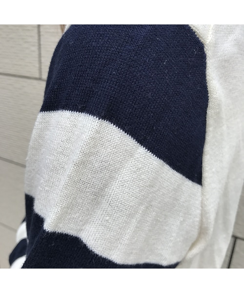copine(コピン)の「袖ボーダーニットプルオーバートップス(ニット/セーター・レディース・その他)」の7枚目の写真