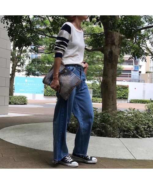 copine(コピン)の「袖ボーダーニットプルオーバートップス(ニット/セーター・レディース・その他)」の6枚目の写真