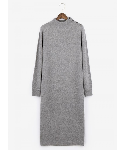 Plst プラステ の レーヨン混ハイネック長袖ニットワンピース ワンピース ドレス Wear