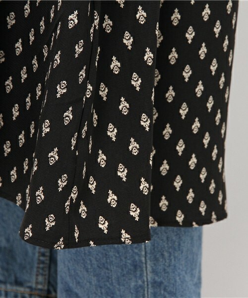 archives（アルシーヴ）の「小紋柄ガウン（ワンピース・レディース・オフホワイト/ブラック/ネイビー・MEDIUM）」の9枚目の写真