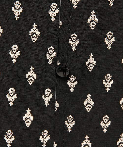 archives（アルシーヴ）の「小紋柄ガウン（ワンピース・レディース・オフホワイト/ブラック/ネイビー・MEDIUM）」の10枚目の写真