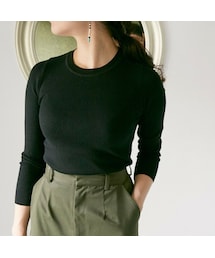 SLADKY | SLADKY(スラドキー) バックシームクルーネックニット(Tシャツ/カットソー)