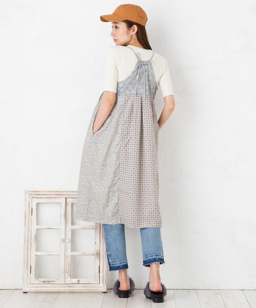 RAY CASSIN(レイカズン)の「パッチワークキャミワンピース(ワンピース/ドレス・レディース・ネイビー/ライトグレー/オレンジ・FREE)」の11枚目の写真