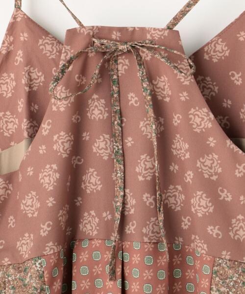 RAY CASSIN(レイカズン)の「パッチワークキャミワンピース(ワンピース/ドレス・レディース・ネイビー/ライトグレー/オレンジ・FREE)」の6枚目の写真