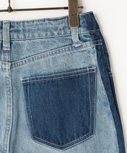 RAY CASSIN(レイカズン)の「サイドラインボーイズデニムパンツ(パンツ・レディース・サックス/ネイビー・S/M)」の5枚目の写真