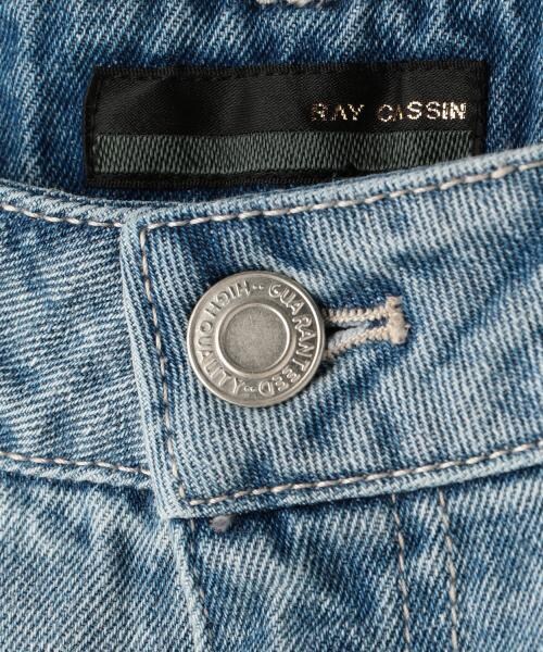 RAY CASSIN(レイカズン)の「サイドラインボーイズデニムパンツ(パンツ・レディース・サックス/ネイビー・S/M)」の7枚目の写真