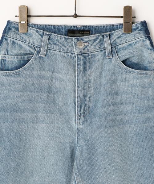 RAY CASSIN(レイカズン)の「サイドラインボーイズデニムパンツ(パンツ・レディース・サックス/ネイビー・S/M)」の4枚目の写真