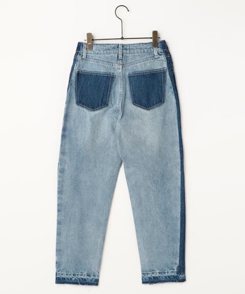RAY CASSIN(レイカズン)の「サイドラインボーイズデニムパンツ(パンツ・レディース・サックス/ネイビー・S/M)」の3枚目の写真