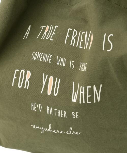 RAY CASSIN（レイカズン）の「キャンバスショルダーバッグ（バッグ・レディース・カーキ/ピンク/キナリ・FREE）」の9枚目の写真