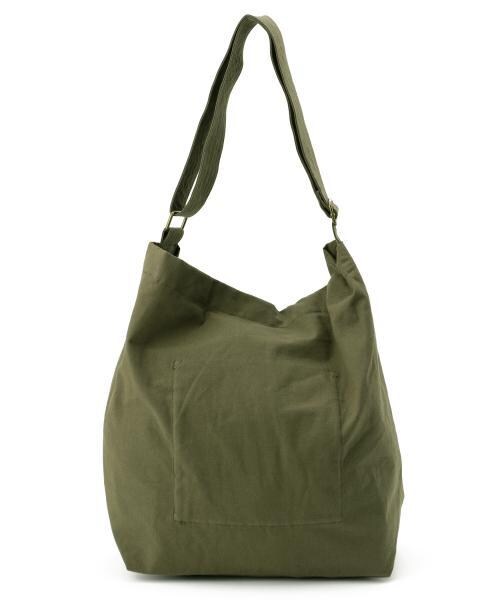 RAY CASSIN（レイカズン）の「キャンバスショルダーバッグ（バッグ・レディース・カーキ/ピンク/キナリ・FREE）」の6枚目の写真