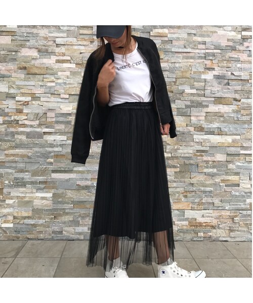 copine(コピン)の「オーガンジー素材のMA-1 ブルゾン【クリックポスト対象商品】(ブルゾン・レディース・その他)」の5枚目の写真