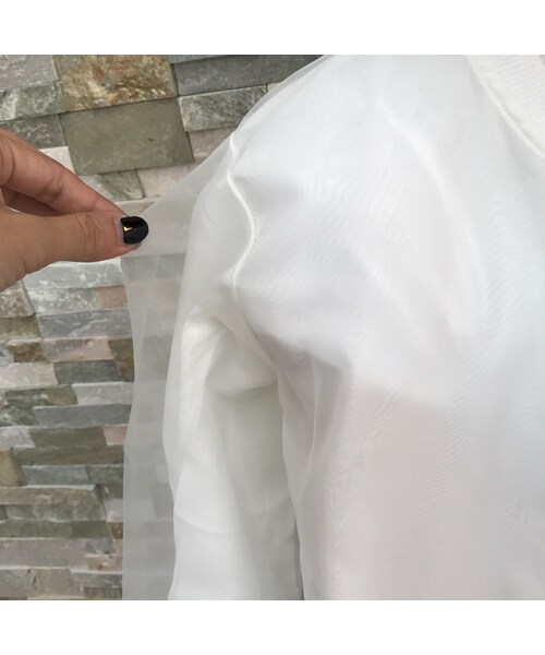 copine(コピン)の「オーガンジー素材のMA-1 ブルゾン【クリックポスト対象商品】(ブルゾン・レディース・その他)」の13枚目の写真