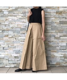 copine | 大人気シリーズ☆綿ツイルタックワイドパンツ【クリックポスト送料無料】(その他パンツ)