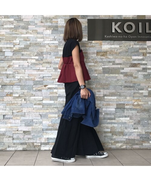 copine（コピン）の「大人気シリーズ☆綿ツイルタックワイドパンツ【クリックポスト対象商品】（その他パンツ・レディース・その他）」の9枚目の写真