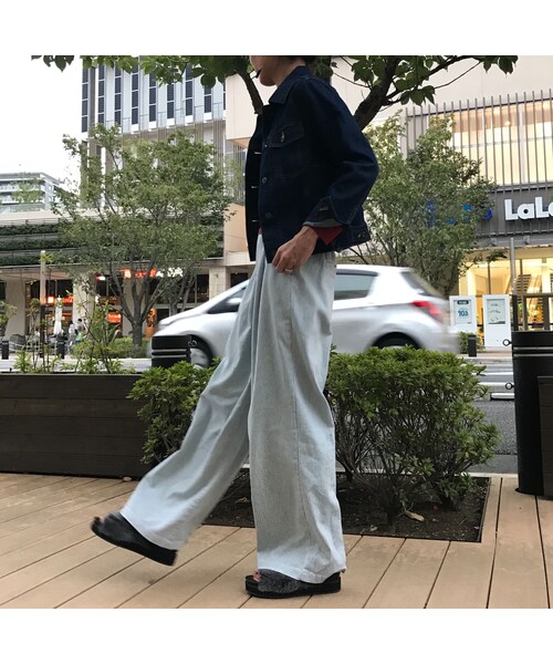 copine（コピン）の「ヒッコリーワイドデニムパンツ（その他パンツ・レディース・その他）」の12枚目の写真