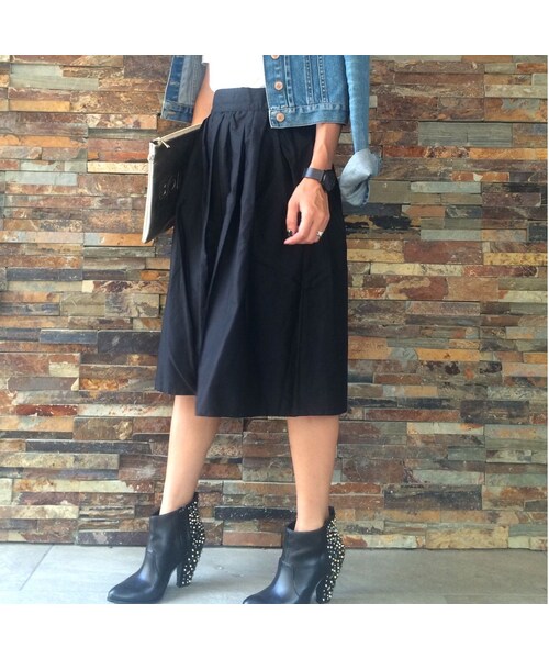 copine（コピン）の「ギャザーフレアミディ丈スカート（3color）（スカート・レディース・その他）」の5枚目の写真